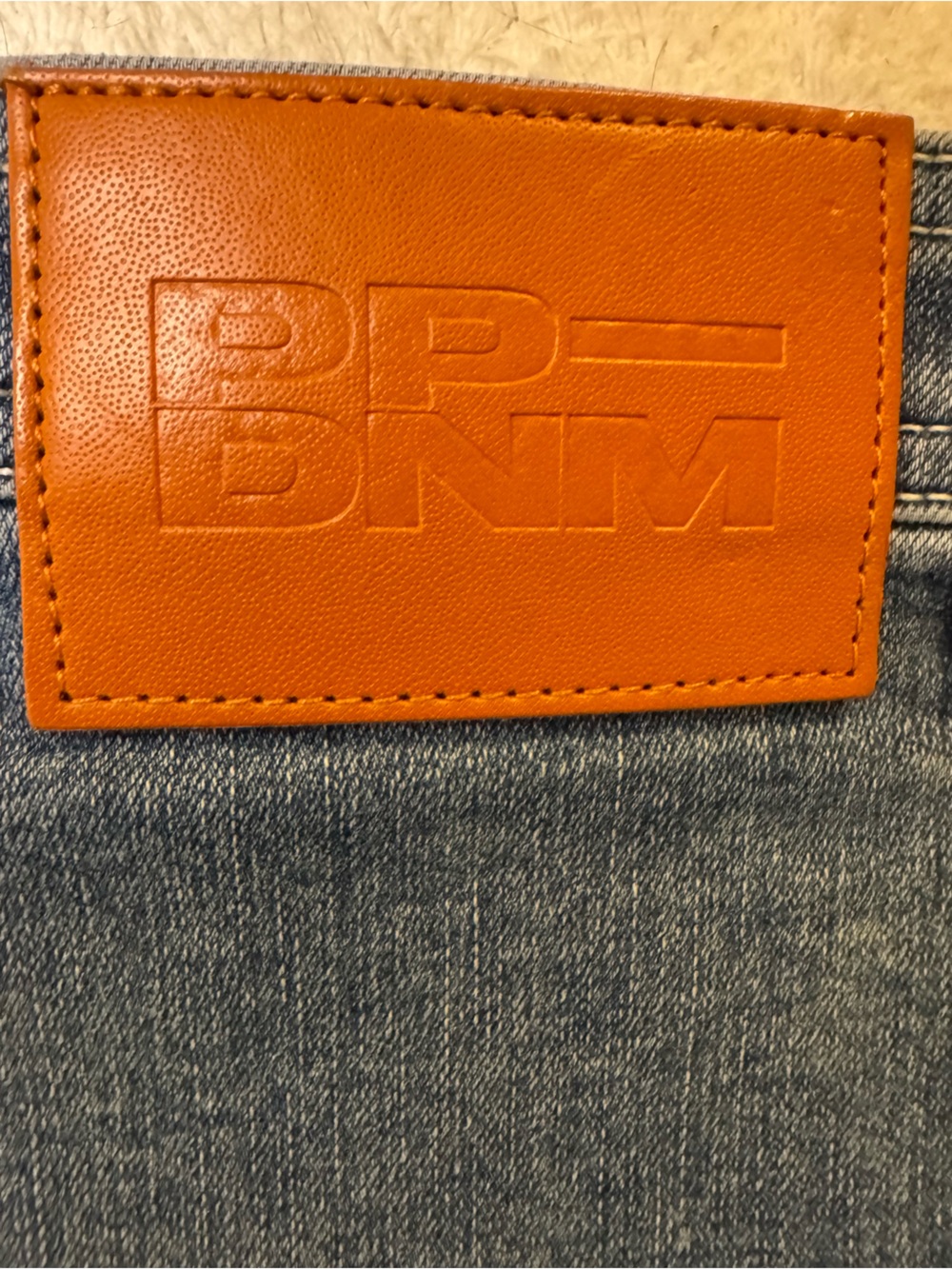 Princess Polly Denim Cargo Mini Skirt Blue Low Rise Utility Pocket Stretch Sz 2 - Picture 6 of 7